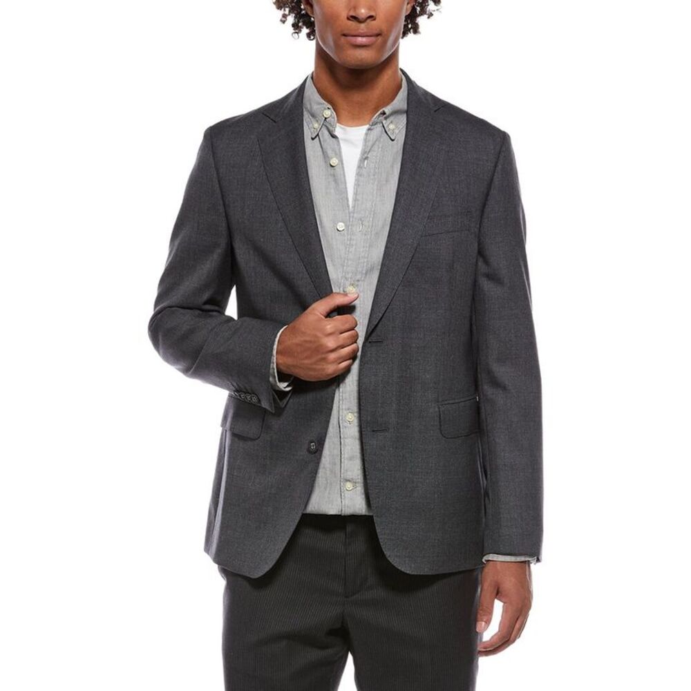 Officine Générale Mens Officine Generale Wool Jacket, Gray